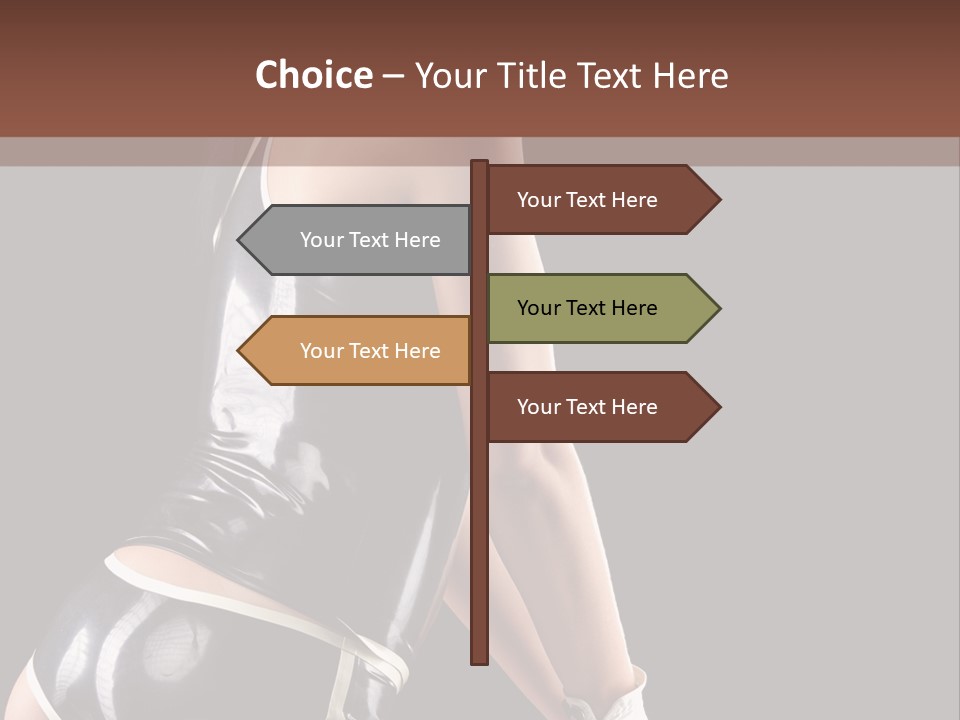 Woman Golf Playing PowerPoint Template