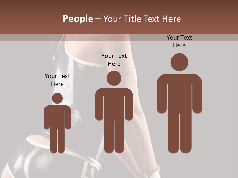 Woman Golf Playing PowerPoint Template