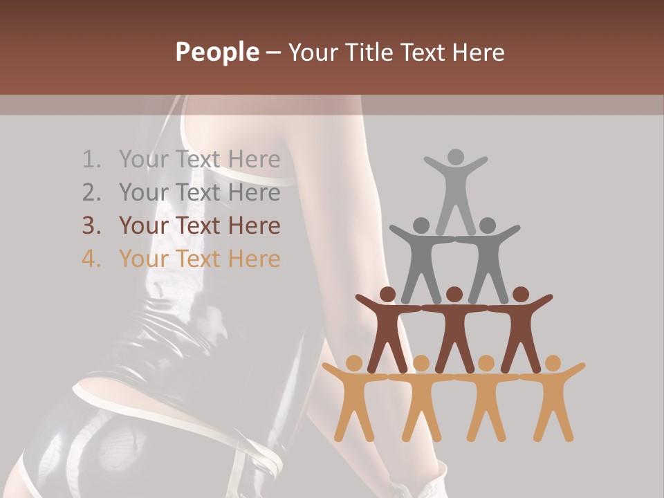 Woman Golf Playing PowerPoint Template