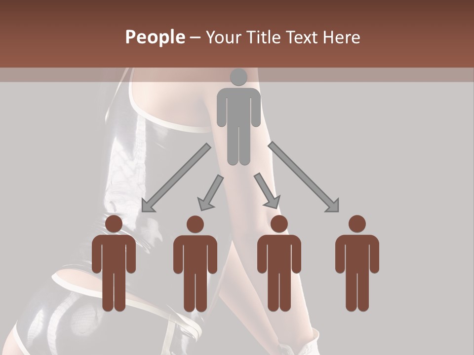 Woman Golf Playing PowerPoint Template