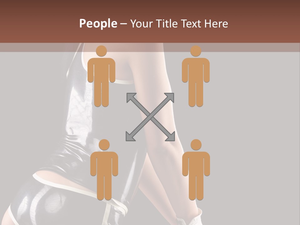 Woman Golf Playing PowerPoint Template