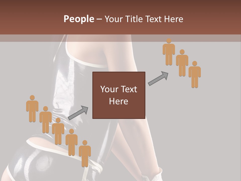 Woman Golf Playing PowerPoint Template