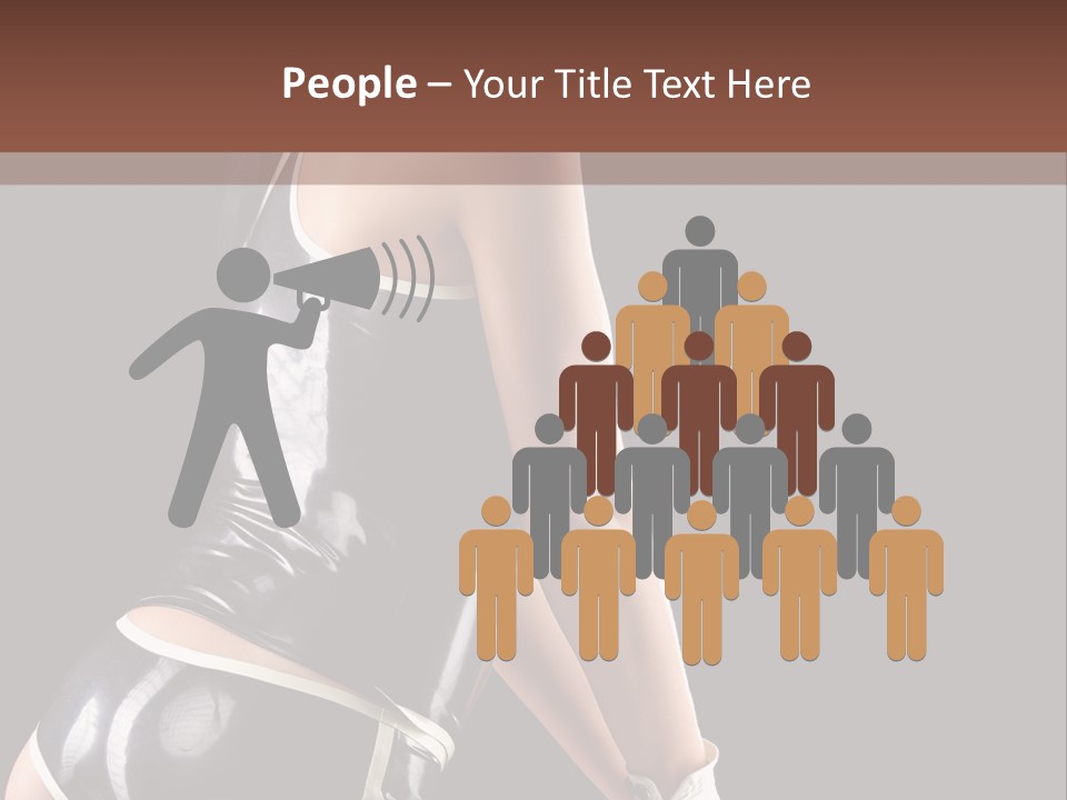 Woman Golf Playing PowerPoint Template