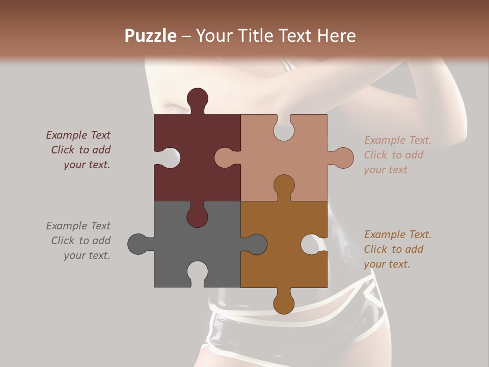 Golfer Sexy Golf PowerPoint Template