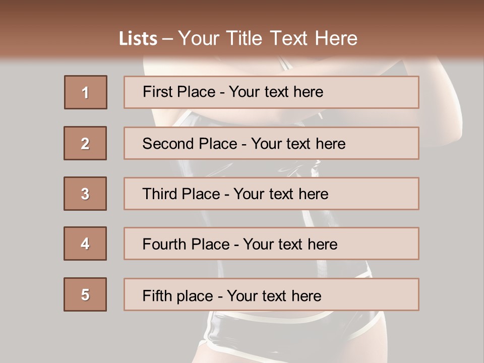 Golfer Sexy Golf PowerPoint Template