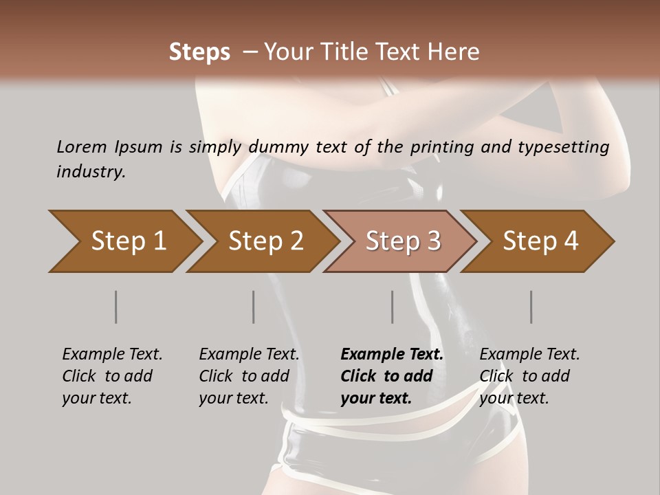 Golfer Sexy Golf PowerPoint Template