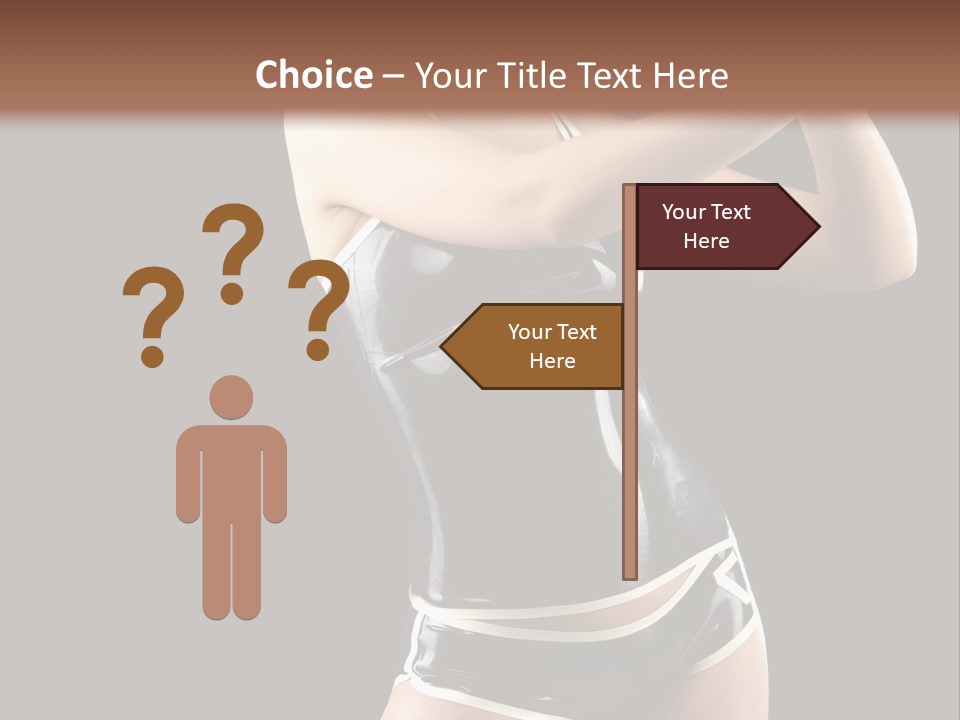 Golfer Sexy Golf PowerPoint Template