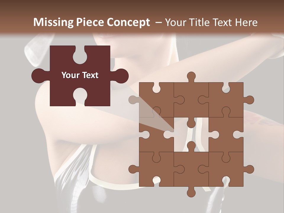 Beautiful Danger Golfer PowerPoint Template