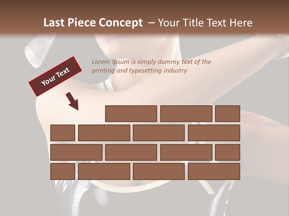 Beautiful Danger Golfer PowerPoint Template