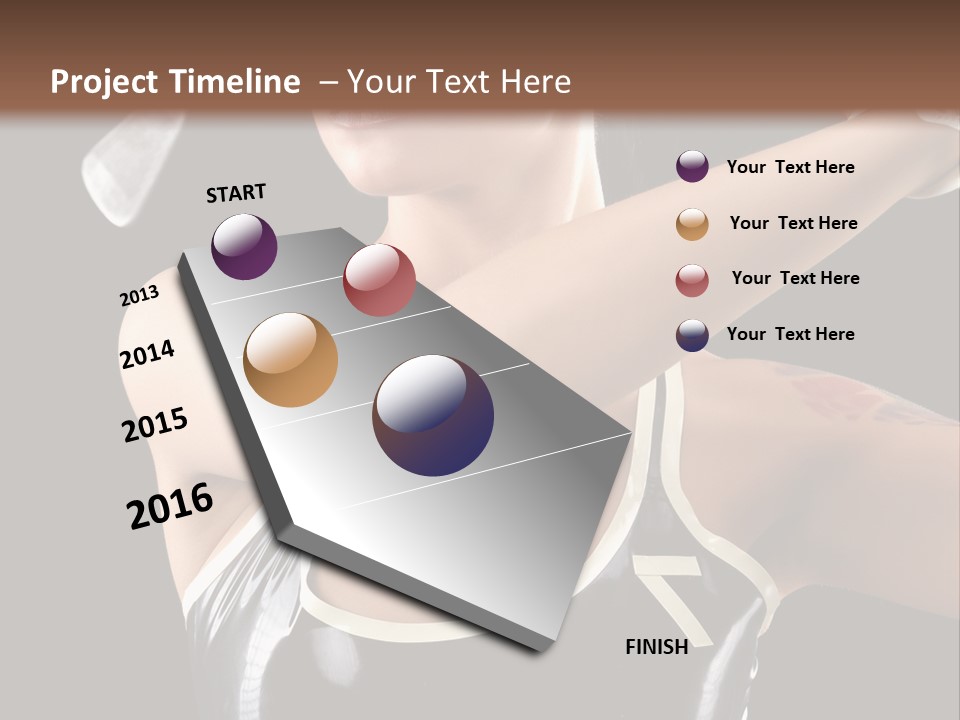 Beautiful Danger Golfer PowerPoint Template