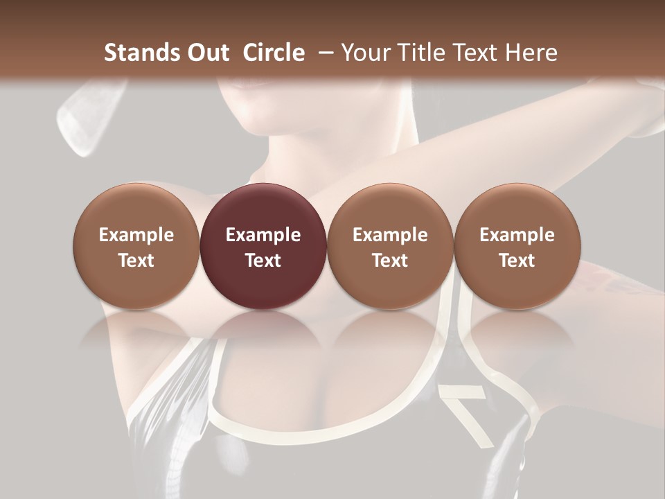 Beautiful Danger Golfer PowerPoint Template