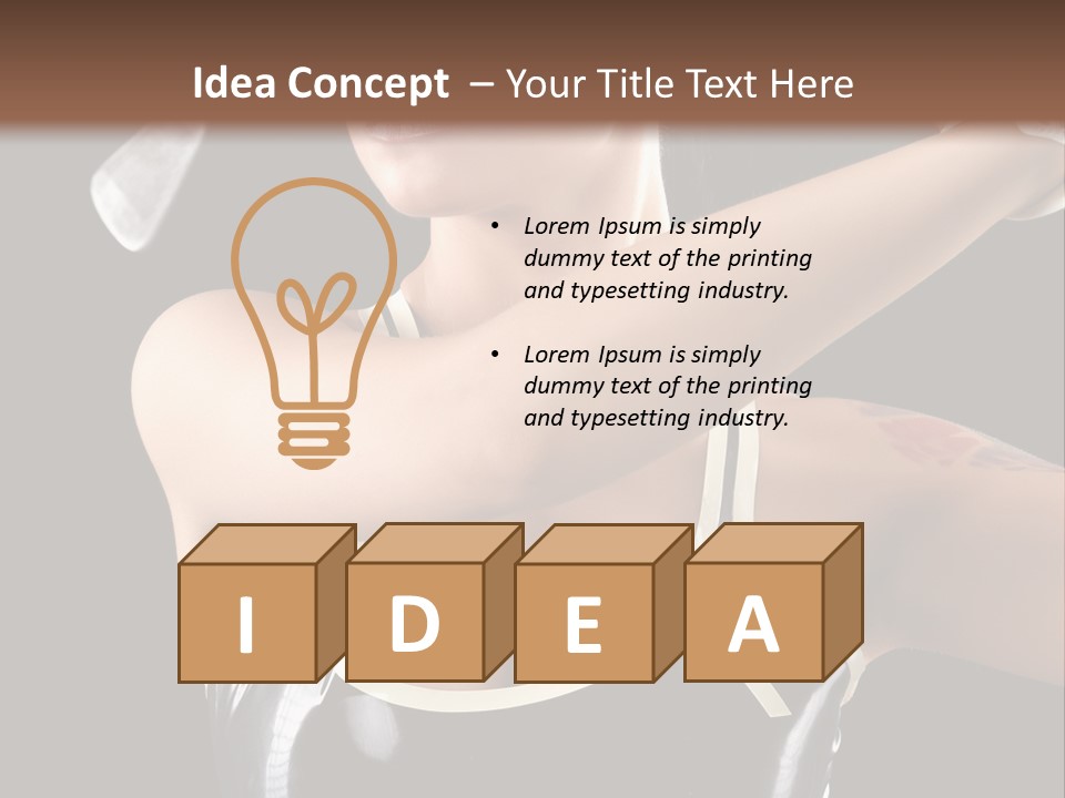 Beautiful Danger Golfer PowerPoint Template