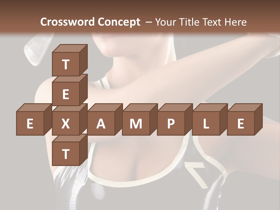 Beautiful Danger Golfer PowerPoint Template