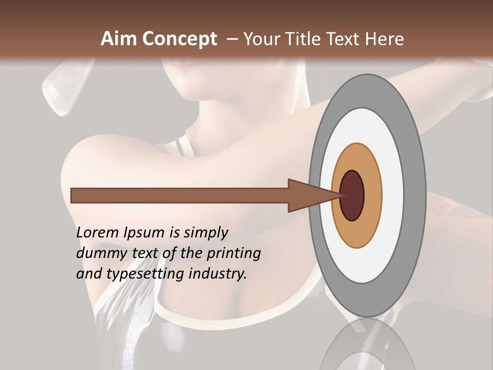 Beautiful Danger Golfer PowerPoint Template