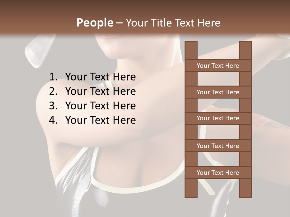 Beautiful Danger Golfer PowerPoint Template