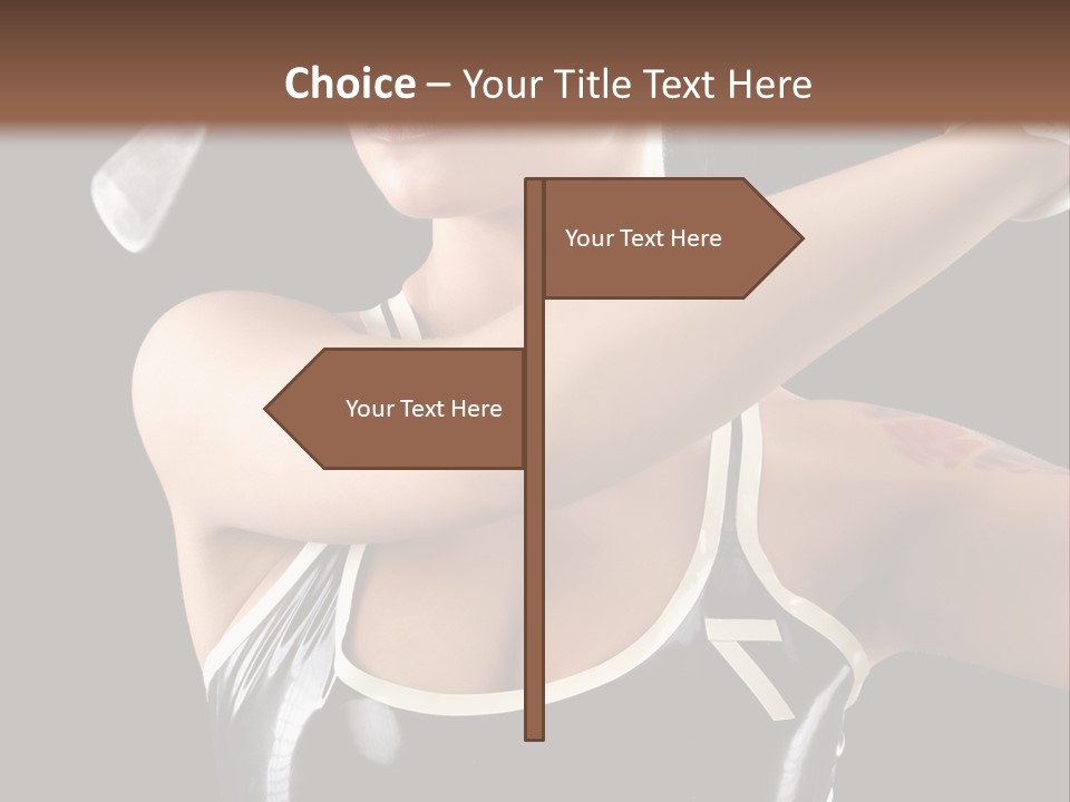 Beautiful Danger Golfer PowerPoint Template