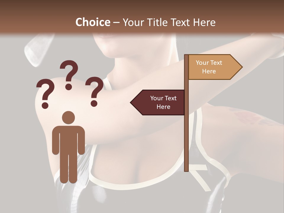 Beautiful Danger Golfer PowerPoint Template