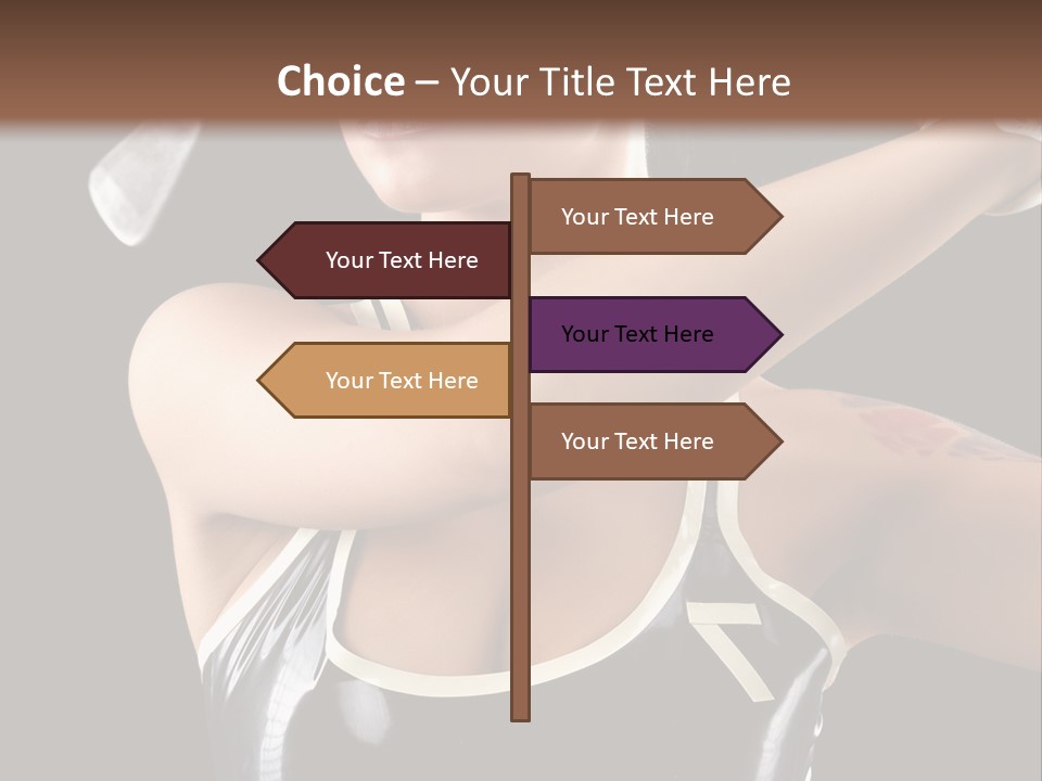 Beautiful Danger Golfer PowerPoint Template