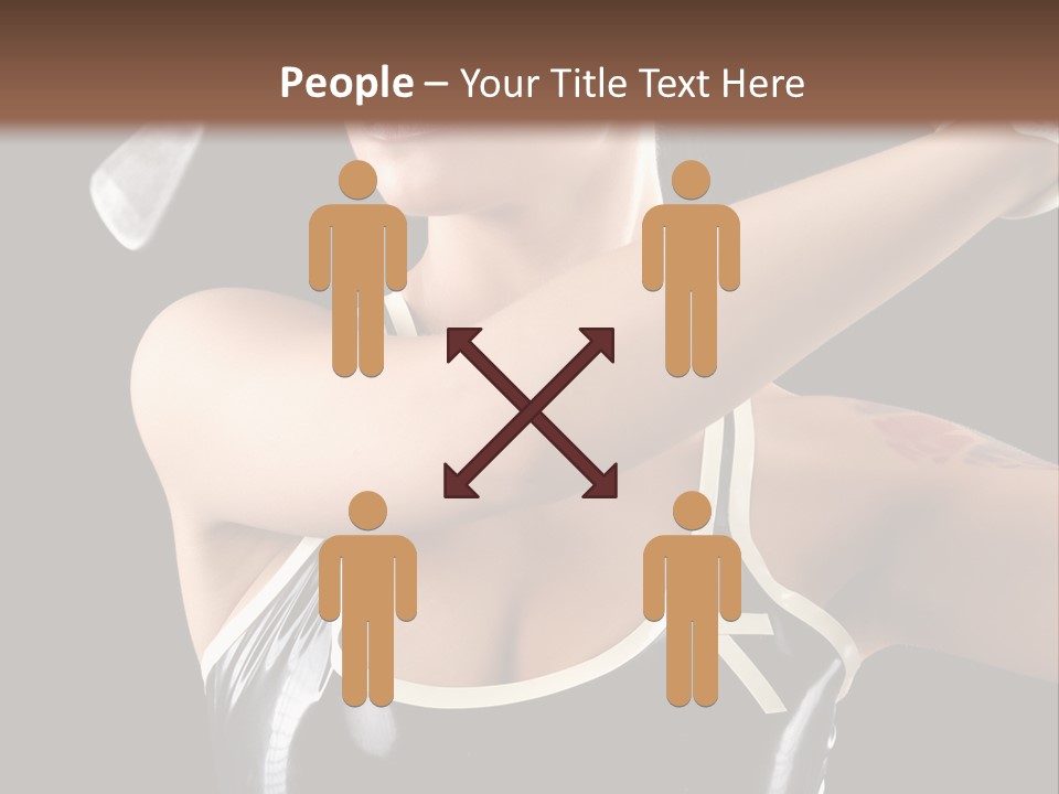 Beautiful Danger Golfer PowerPoint Template