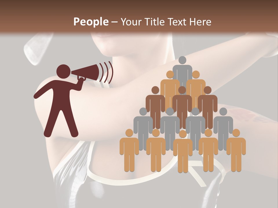 Beautiful Danger Golfer PowerPoint Template