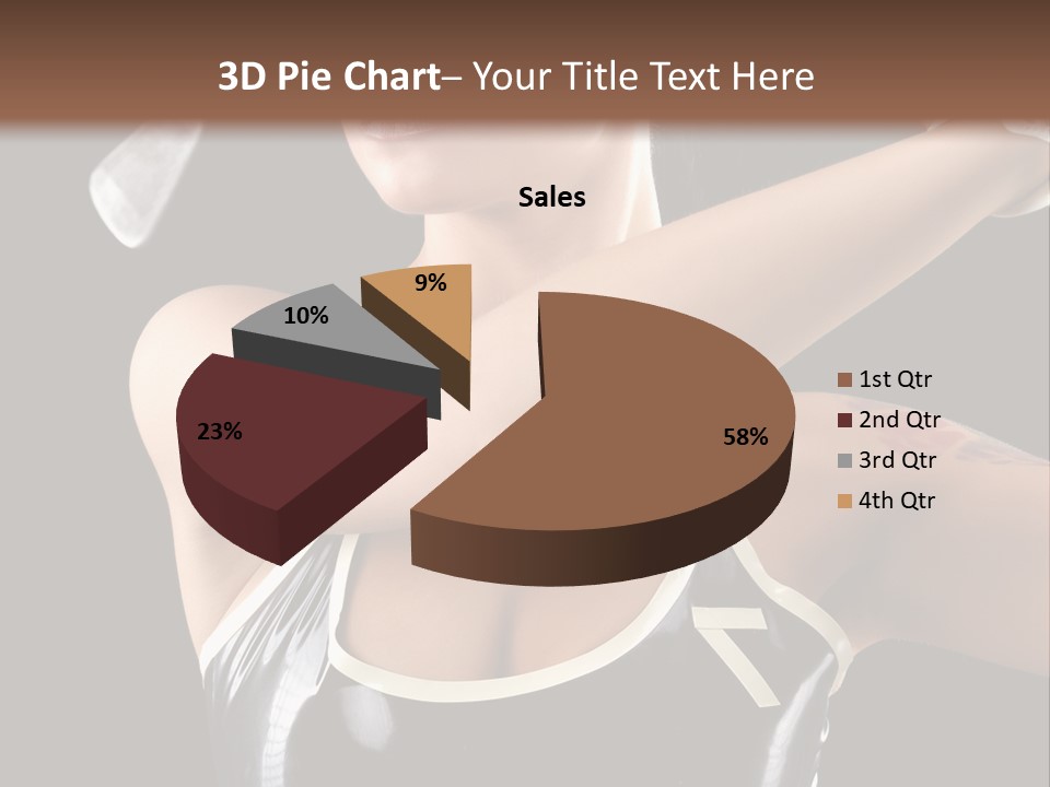 Beautiful Danger Golfer PowerPoint Template