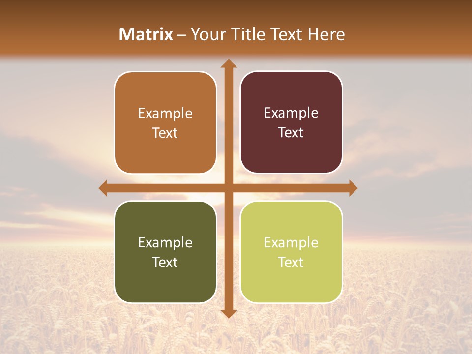 Farm Yellow Cornfield PowerPoint Template