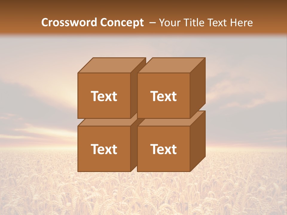 Farm Yellow Cornfield PowerPoint Template