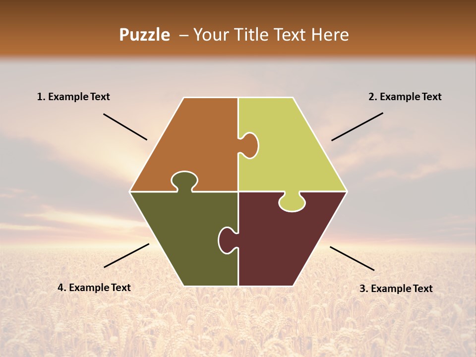 Farm Yellow Cornfield PowerPoint Template