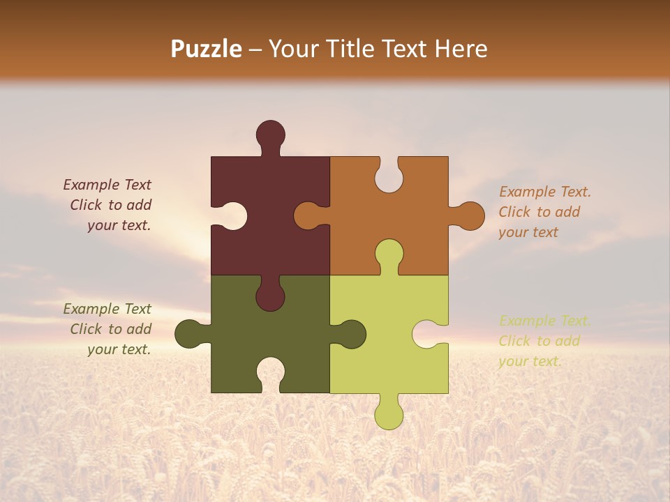 Farm Yellow Cornfield PowerPoint Template