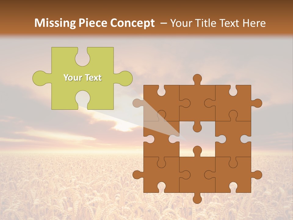 Farm Yellow Cornfield PowerPoint Template