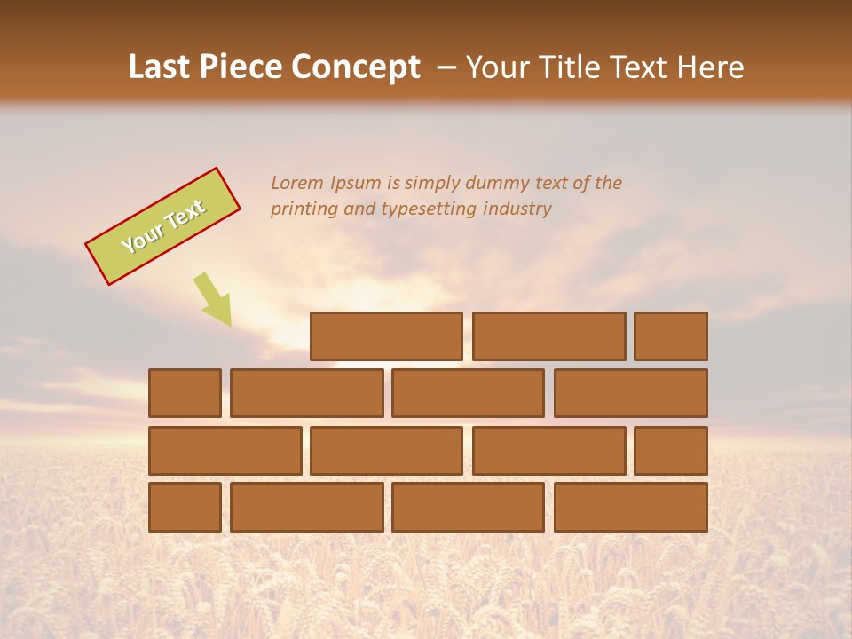 Farm Yellow Cornfield PowerPoint Template