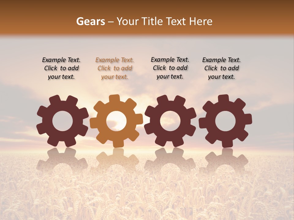 Farm Yellow Cornfield PowerPoint Template