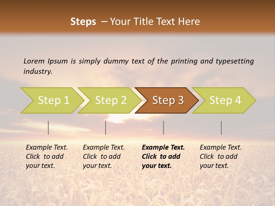 Farm Yellow Cornfield PowerPoint Template
