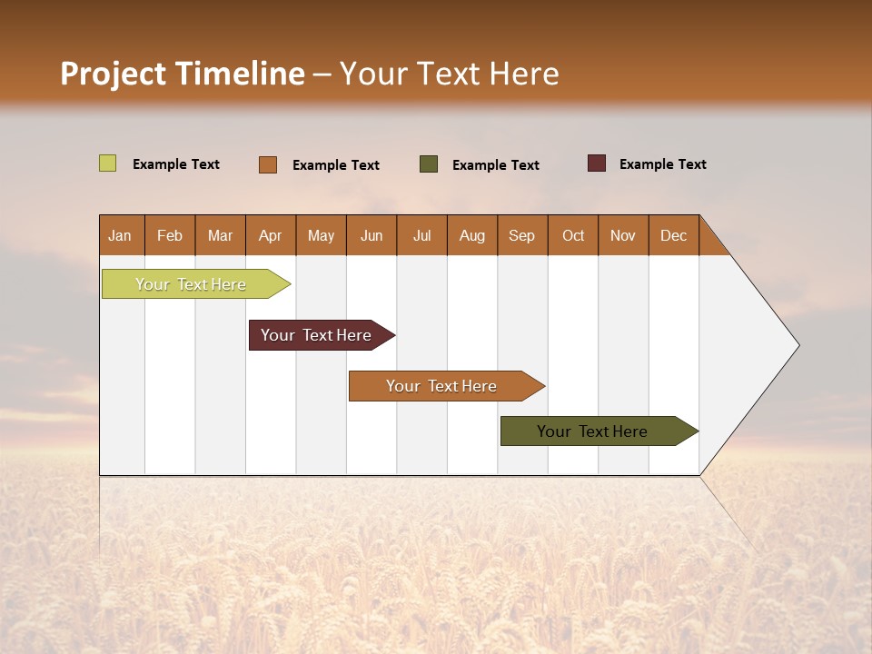 Farm Yellow Cornfield PowerPoint Template