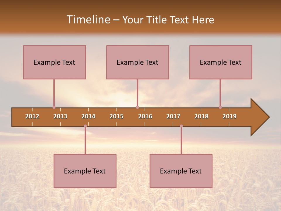 Farm Yellow Cornfield PowerPoint Template