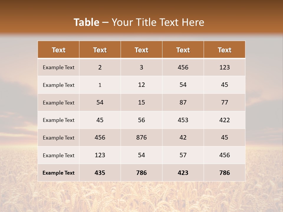 Farm Yellow Cornfield PowerPoint Template