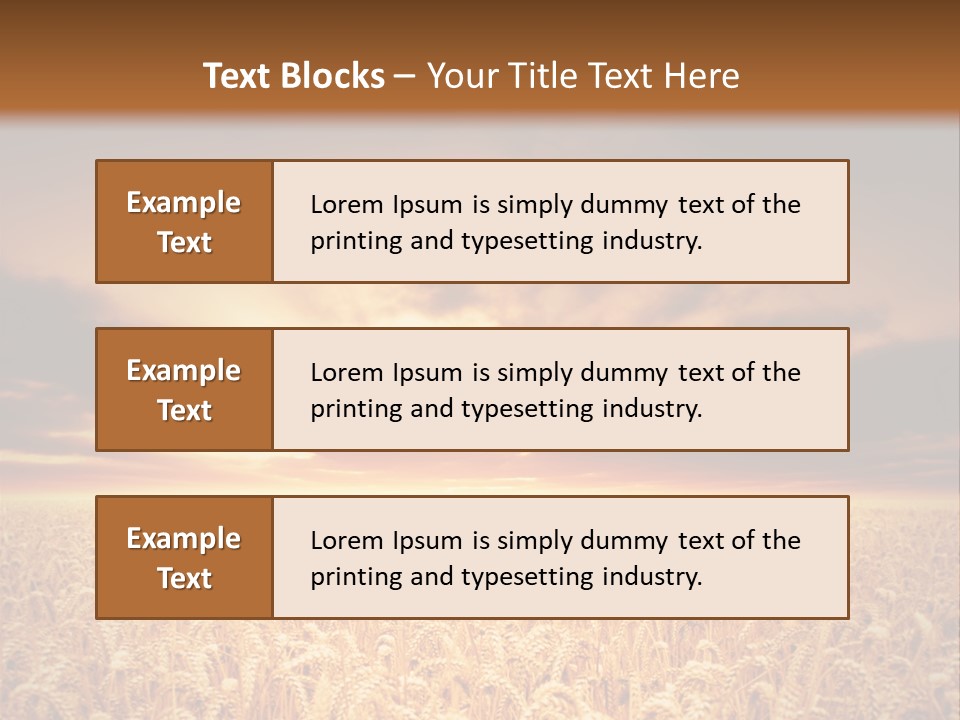 Farm Yellow Cornfield PowerPoint Template