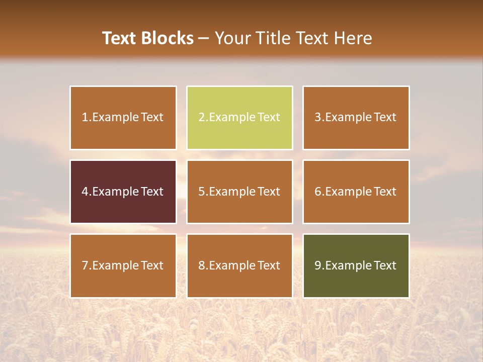 Farm Yellow Cornfield PowerPoint Template