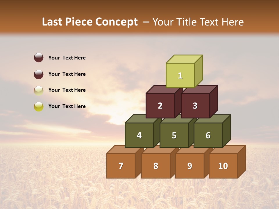 Farm Yellow Cornfield PowerPoint Template