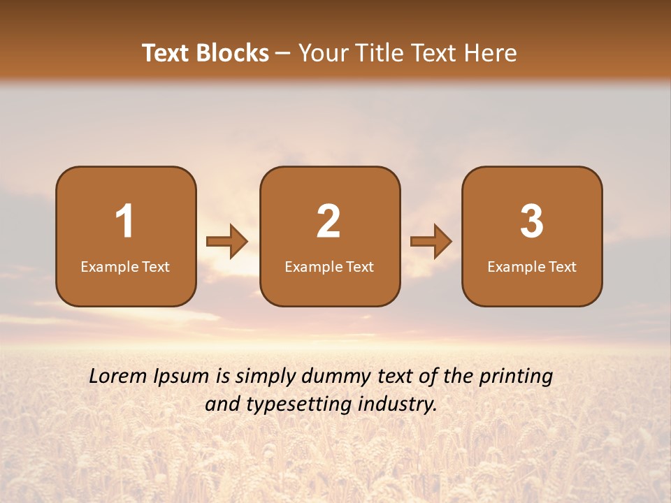 Farm Yellow Cornfield PowerPoint Template