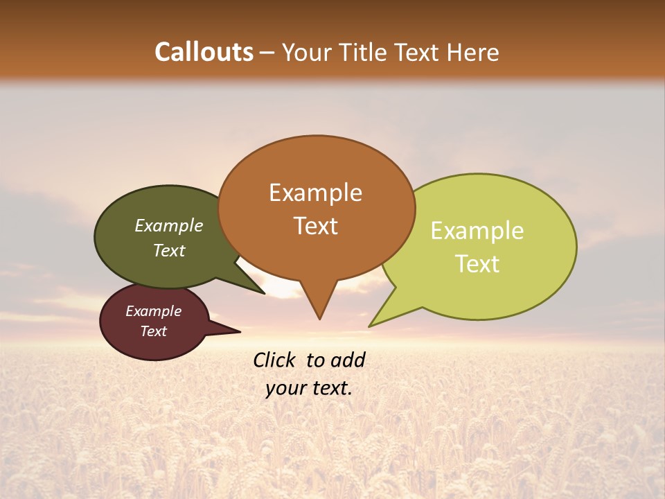 Farm Yellow Cornfield PowerPoint Template