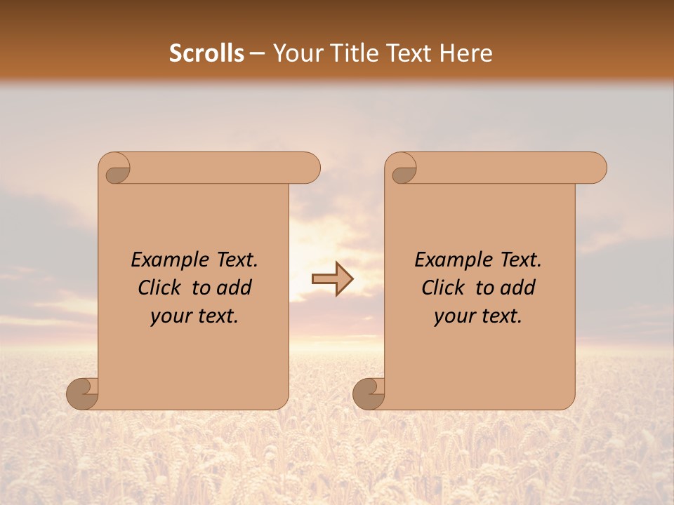 Farm Yellow Cornfield PowerPoint Template