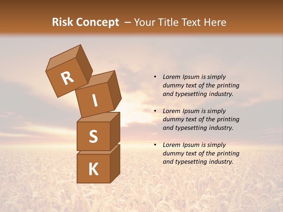 Farm Yellow Cornfield PowerPoint Template