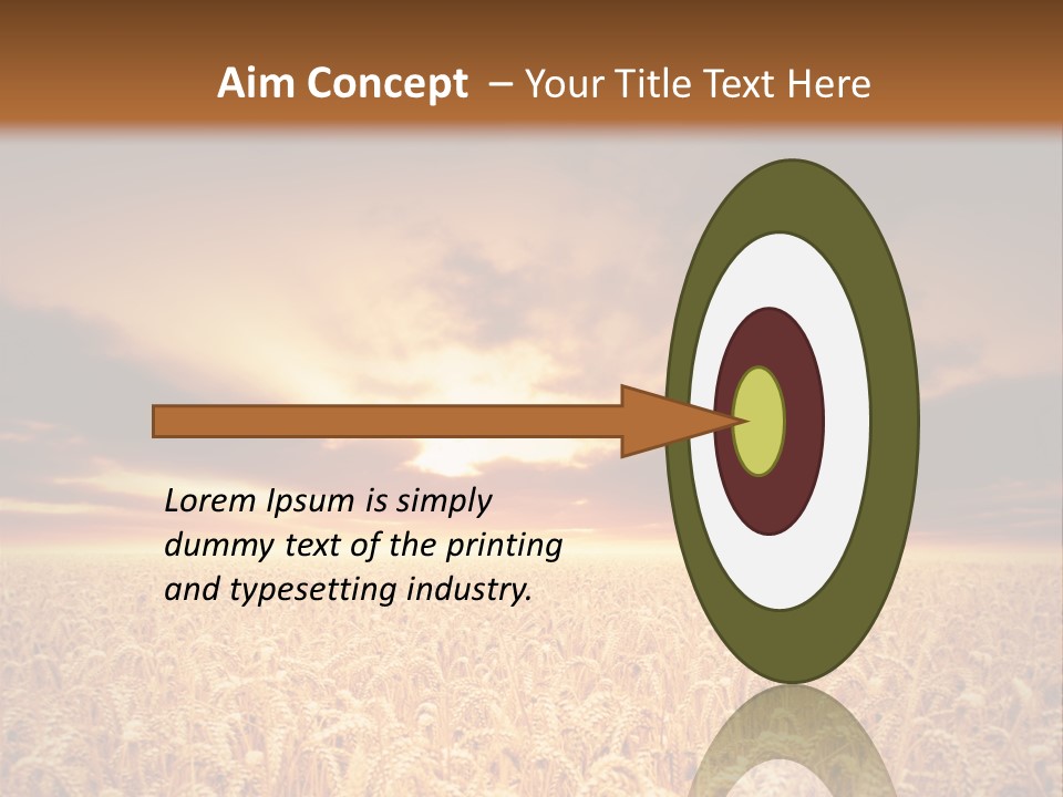 Farm Yellow Cornfield PowerPoint Template