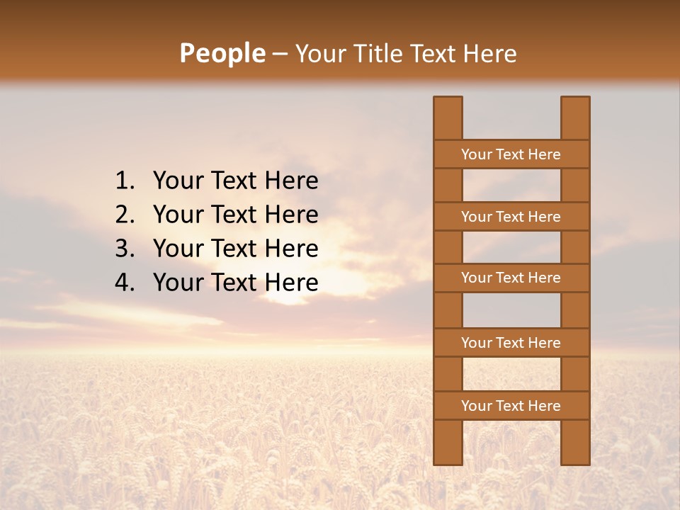 Farm Yellow Cornfield PowerPoint Template