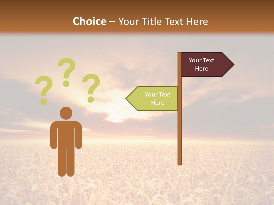 Farm Yellow Cornfield PowerPoint Template