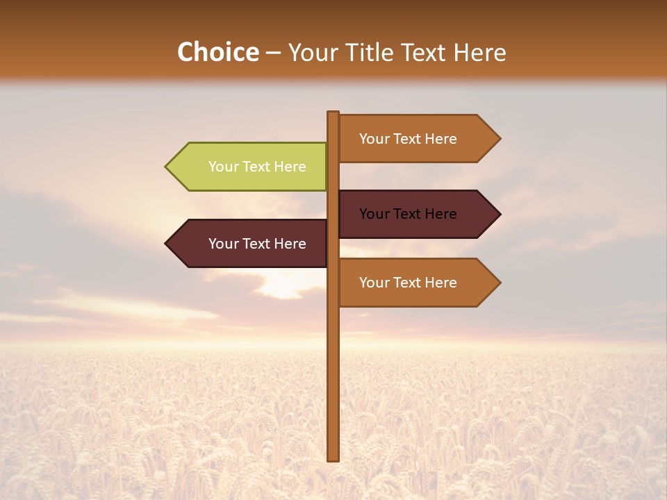 Farm Yellow Cornfield PowerPoint Template