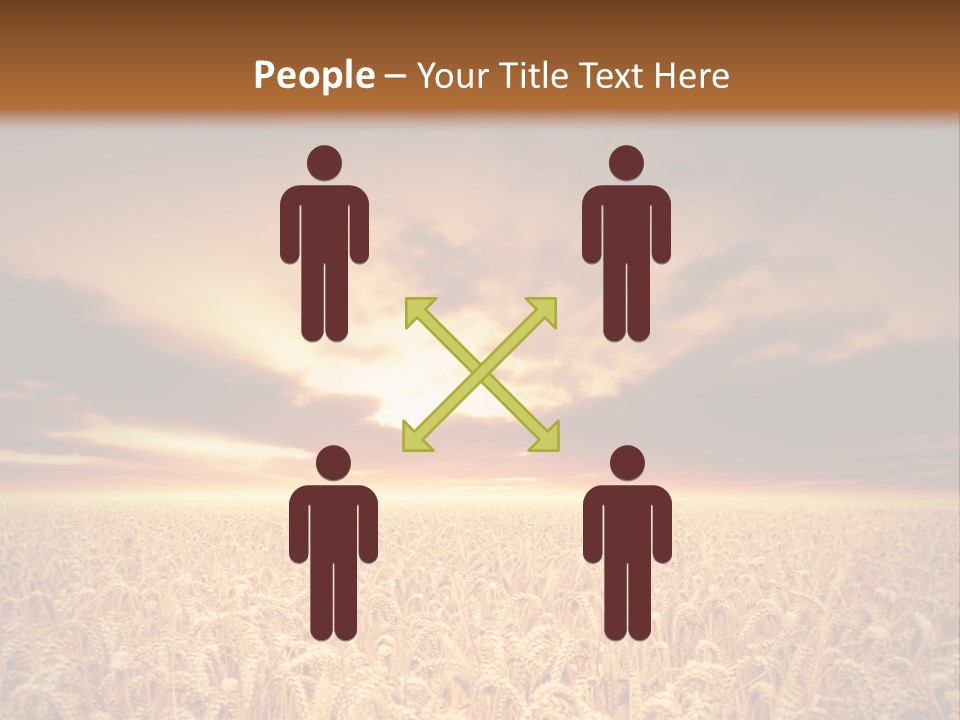 Farm Yellow Cornfield PowerPoint Template