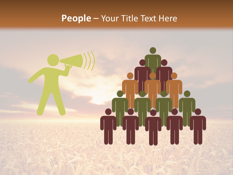 Farm Yellow Cornfield PowerPoint Template