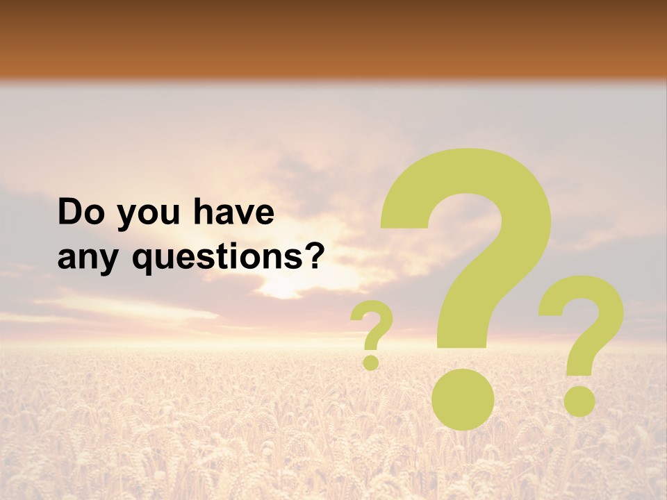 Farm Yellow Cornfield PowerPoint Template